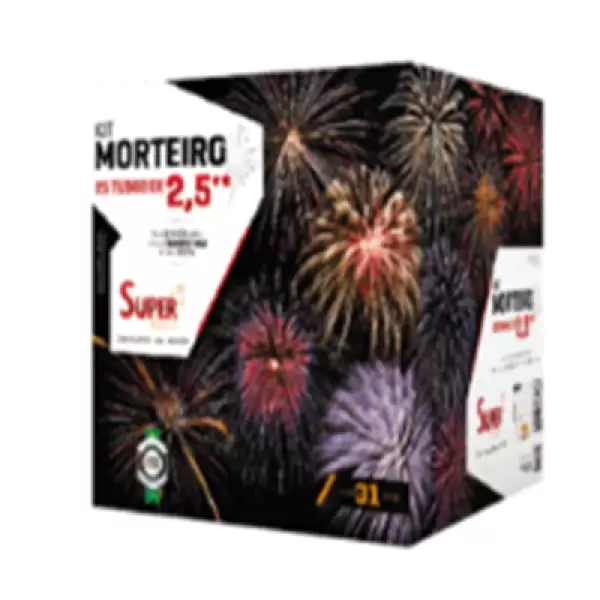 Kit Morteiro 2,5″ – 25 Tubos